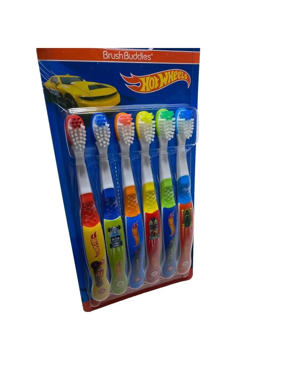 Hot Wheels Soft Toothbrush 6 Pack Kids Toothbrushes Cars Hotwheels Racecars